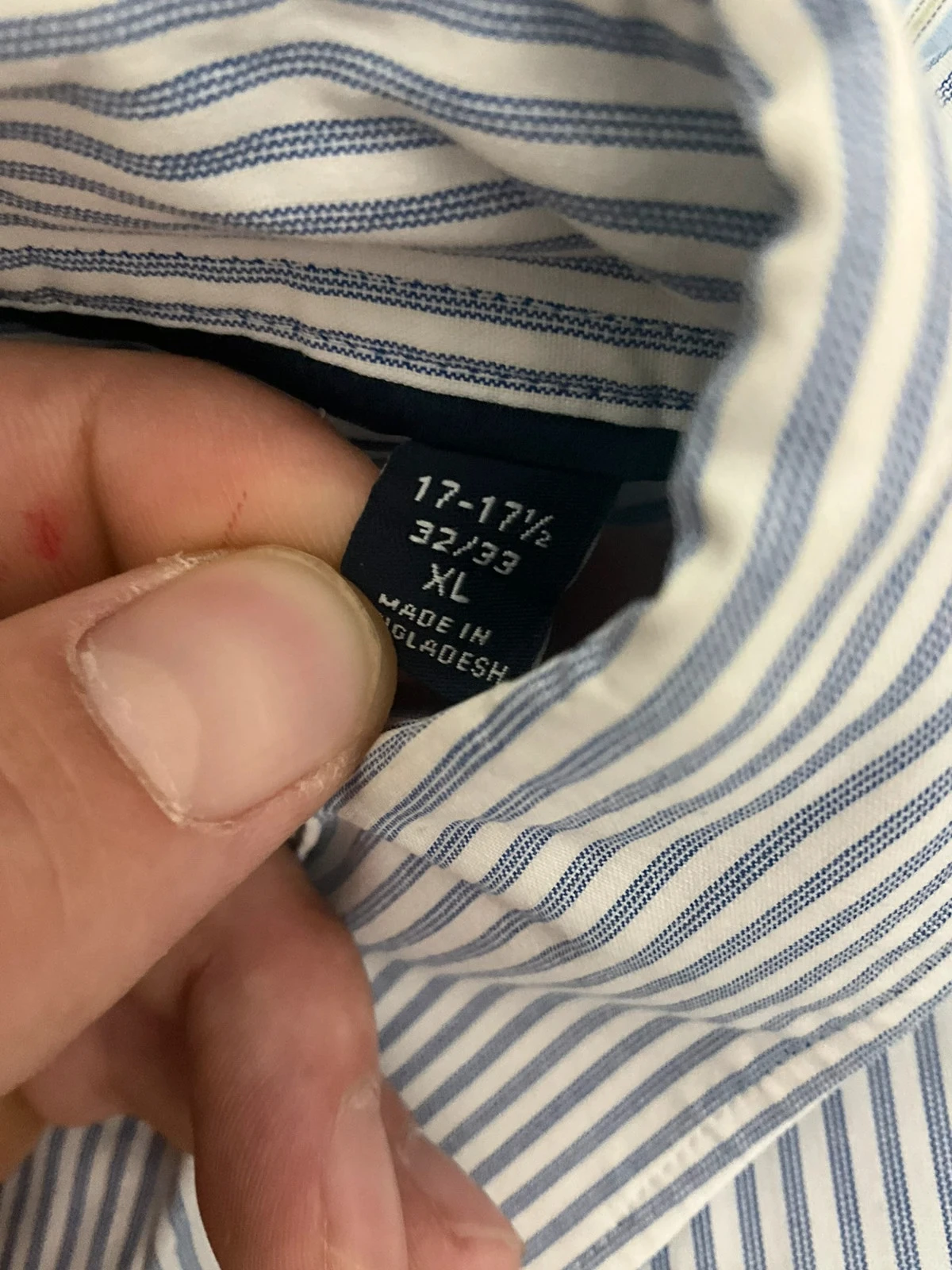 Chemise Tommy Hilfiger Regular Fit XL Chic Rayée Bleu Blanc – photo 13